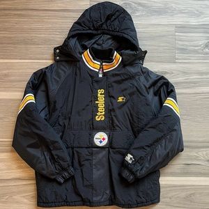 STARTER NFL Pro LinePittsburgh Steelers Vintage Jacket (Size XL)